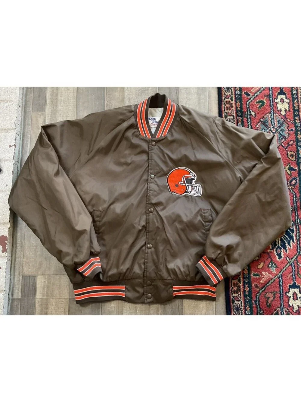 Vintage Cleveland Browns Chalkline Jacket 1990s NFL USA Stitched Bomber